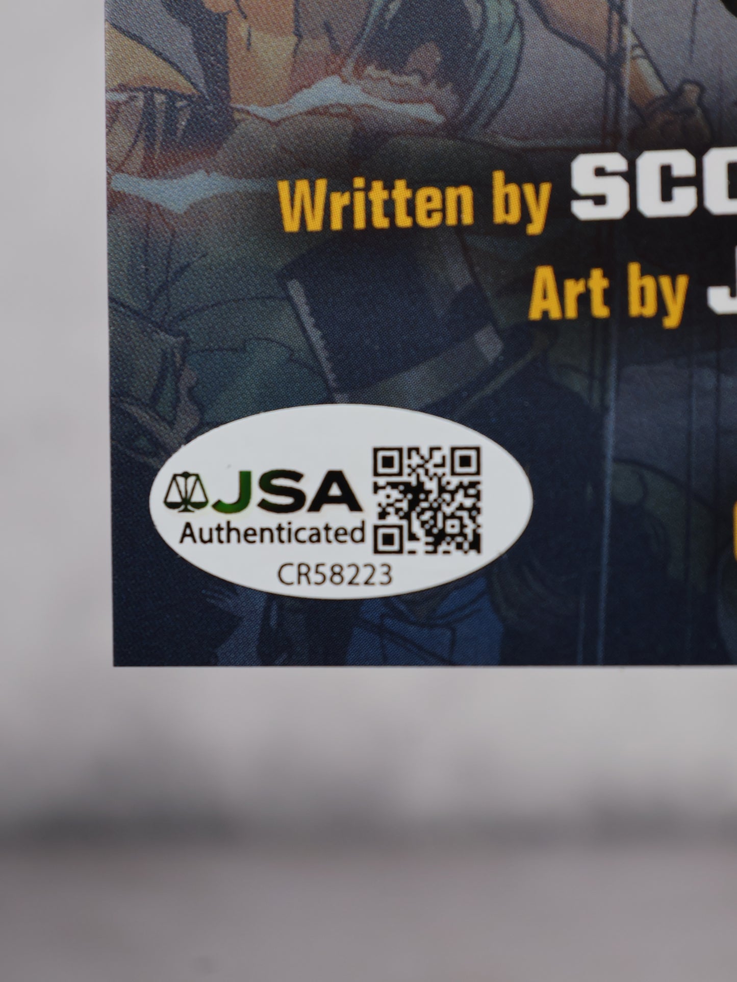 Comic DC SDCC EXCLUSIVE 2026 ABSOLUTE BATMAN #22 JOCK Cover firmado por SCOTT SNYDER certificado JSA