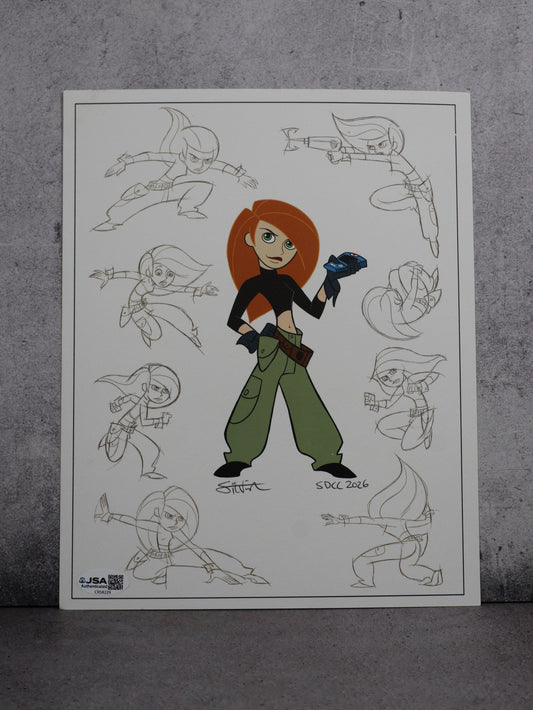 Print Kim Posible firmado por Stephen Silver (JSA)