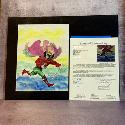 Linterna Verde Dibujo original pintado y firmado Mart Nodell