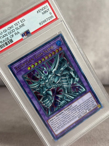 Yu-Gi-Oh! Egyptian God Slime (Rage of Ra 2020) PSA 9