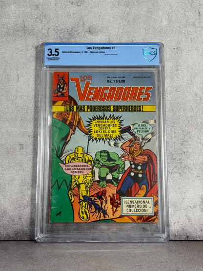 Comic Avengers #1 editorial Novedades (1981) 3.5 CBCS