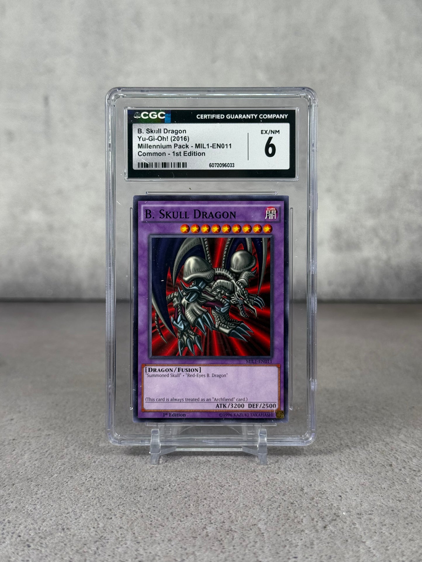 Tarjeta Yu-Gi-Oh! B. Skull Dragon Millennium Pack 2016 1st Edition CGC 6