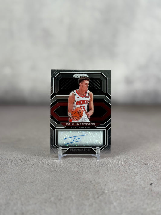 Tarjeta Isaiah Hartenstein Firmada Panini Prizm NBA 2020 Houston Rockets