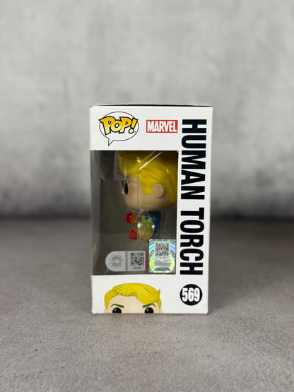 Funko Human Torch Hot Topic Exclusive Firmado por Joseph Quinn | SWAU + OPX