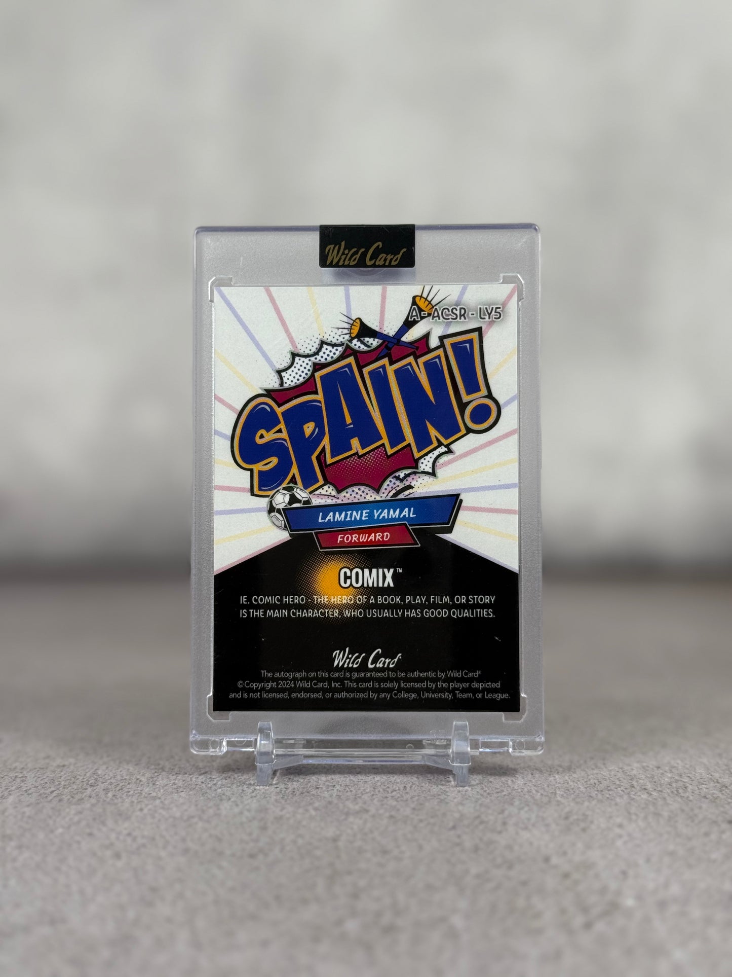 Tarjeta Wild Card 1/1 firmada por Lamine Yamal