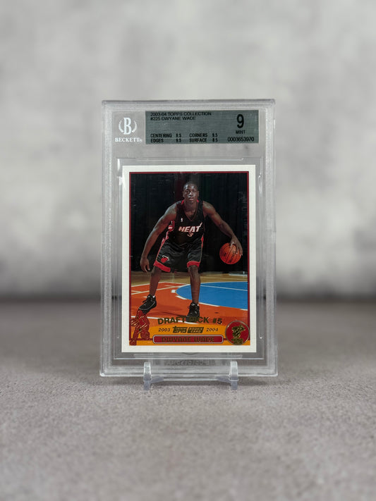 Tarjeta Topps Dwyane Wade Rookie Draft Pick Beckett 9