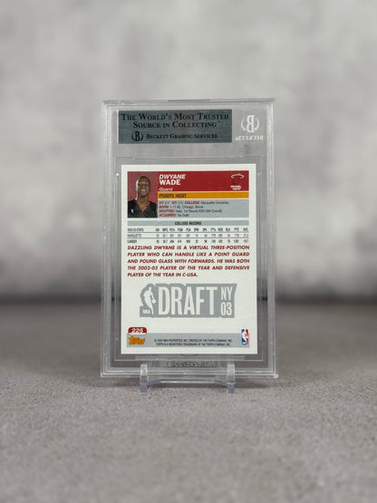 Tarjeta Topps Dwyane Wade Rookie Draft Pick Beckett 9