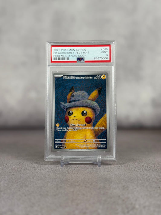 Tarjeta Pokémon Pikachu Van Gogh PSA 9