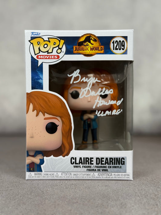 Funko Pop Claire Dearing Jurassic World firmado por Bryce Dallas Howard JSA