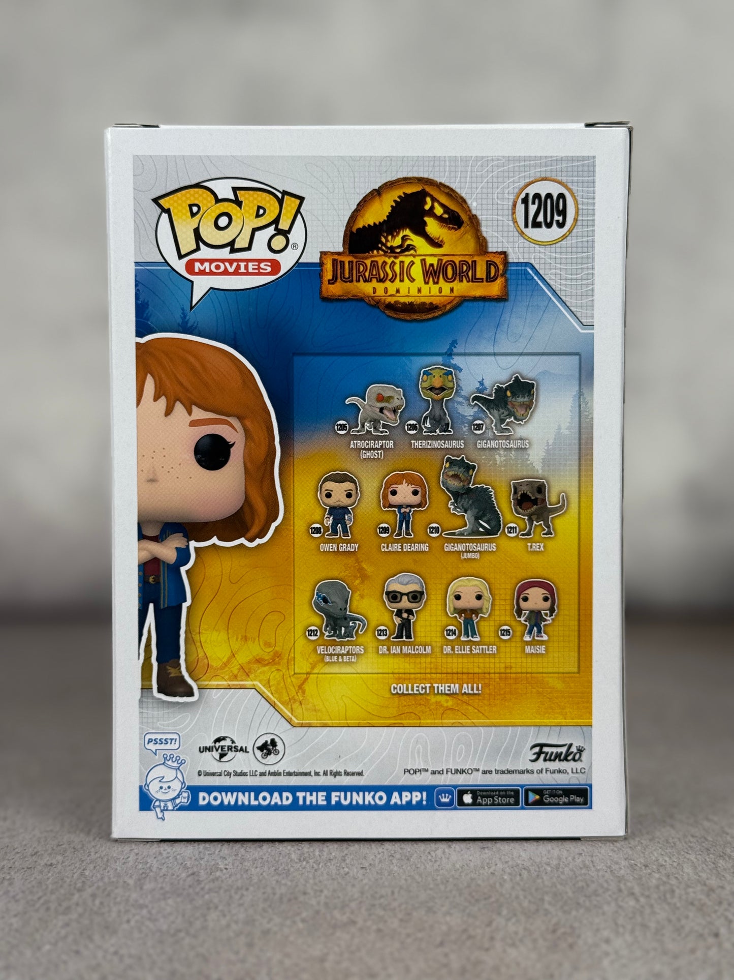 Funko Pop Claire Dearing Jurassic World firmado por Bryce Dallas Howard JSA