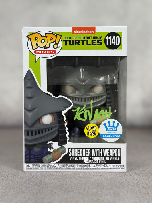 Funko Pop Super Shredder TMNT firmado por Kevin Nash JSA