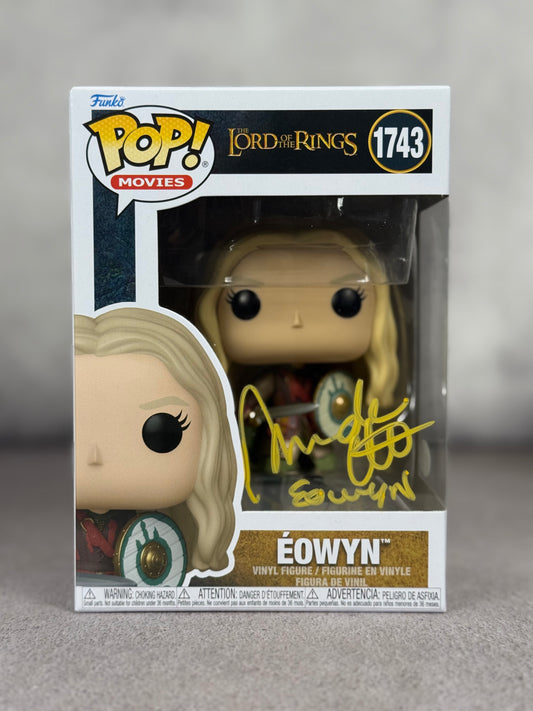 Funko Pop Eowyn Lord of the Rings firmado por Miranda Otto JSA