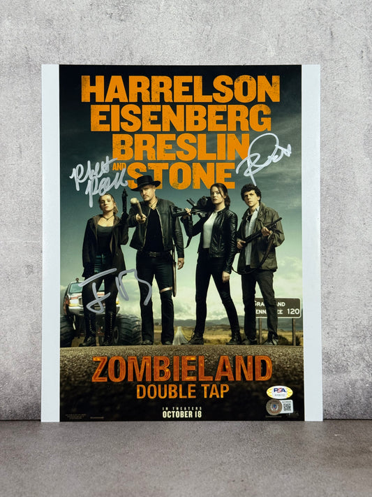 Poster Zombieland firmado Eisenberg Fleischer Reese