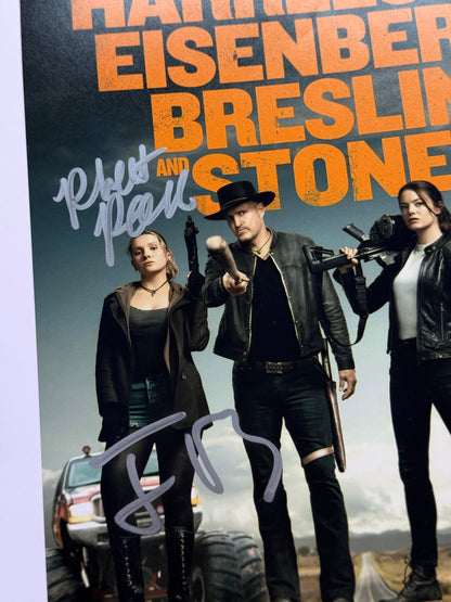 Poster Zombieland firmado Eisenberg Fleischer Reese