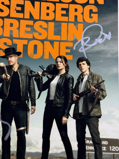 Poster Zombieland firmado Eisenberg Fleischer Reese