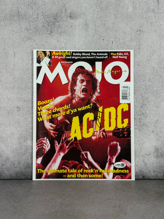Print firmado por Angus Young AC/DC certificado por JSA