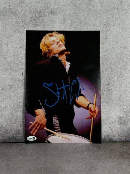 Foto The Police firmada por Stuart Copeland certificado por JSA