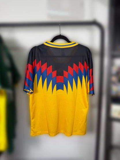 Jersey Club América retro custom firmado por Luis Alberto Alves Zague certificado por JSA