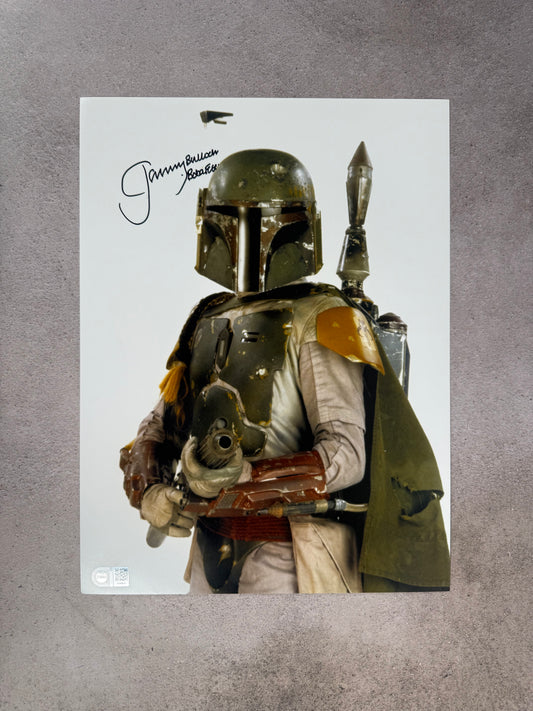 Poster Boba Fett firmado por Jeremy Bulloch