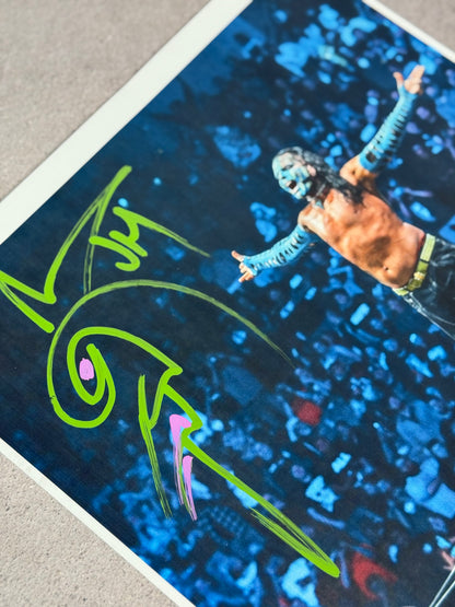 Poster firmado por Jeff Hardy (JSA)