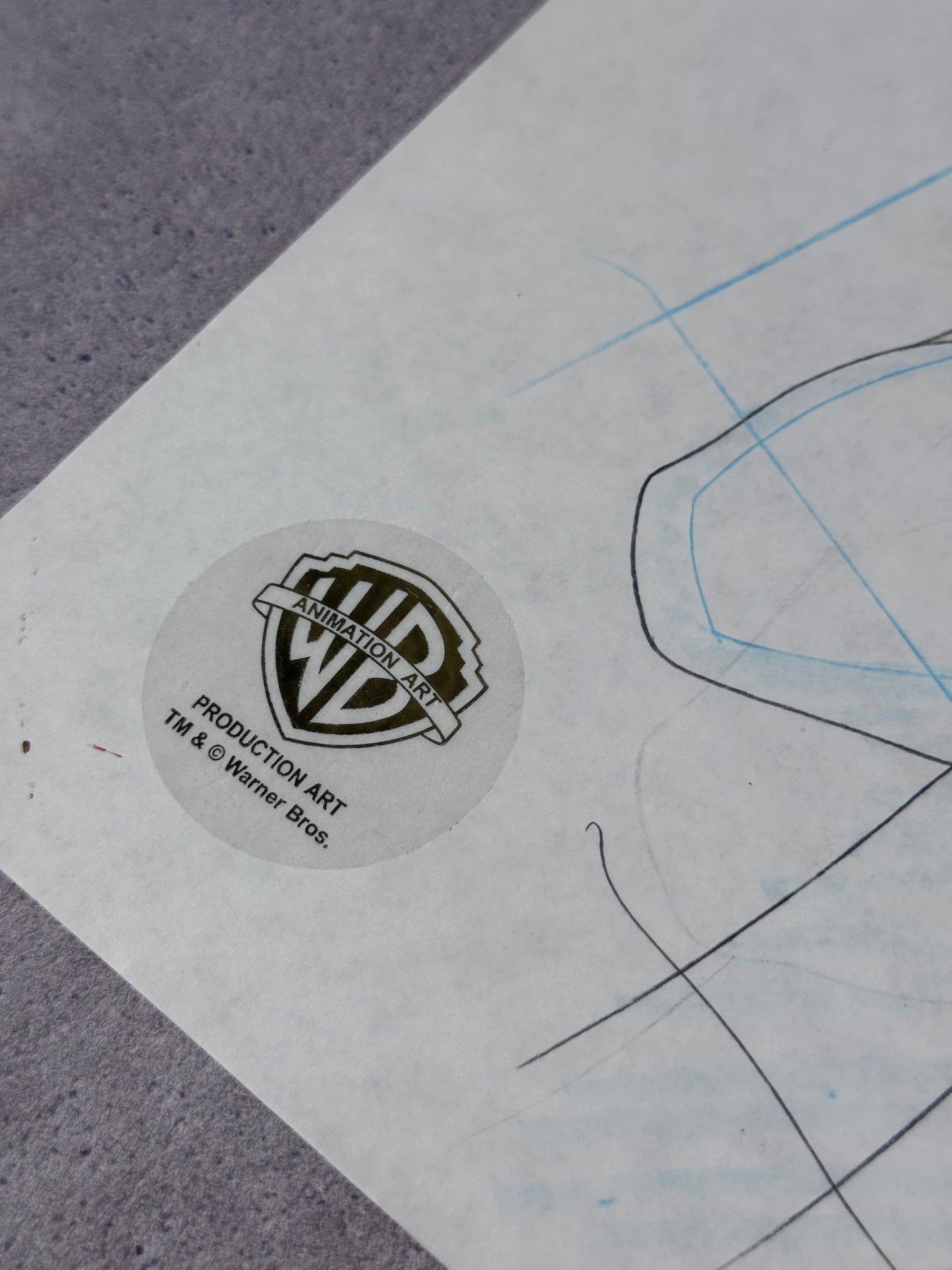 Arte original de producción de la serie animada Superman The Animated Series de 1996