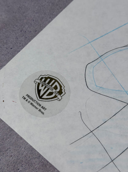 Arte original de producción de la serie animada Superman The Animated Series de 1996