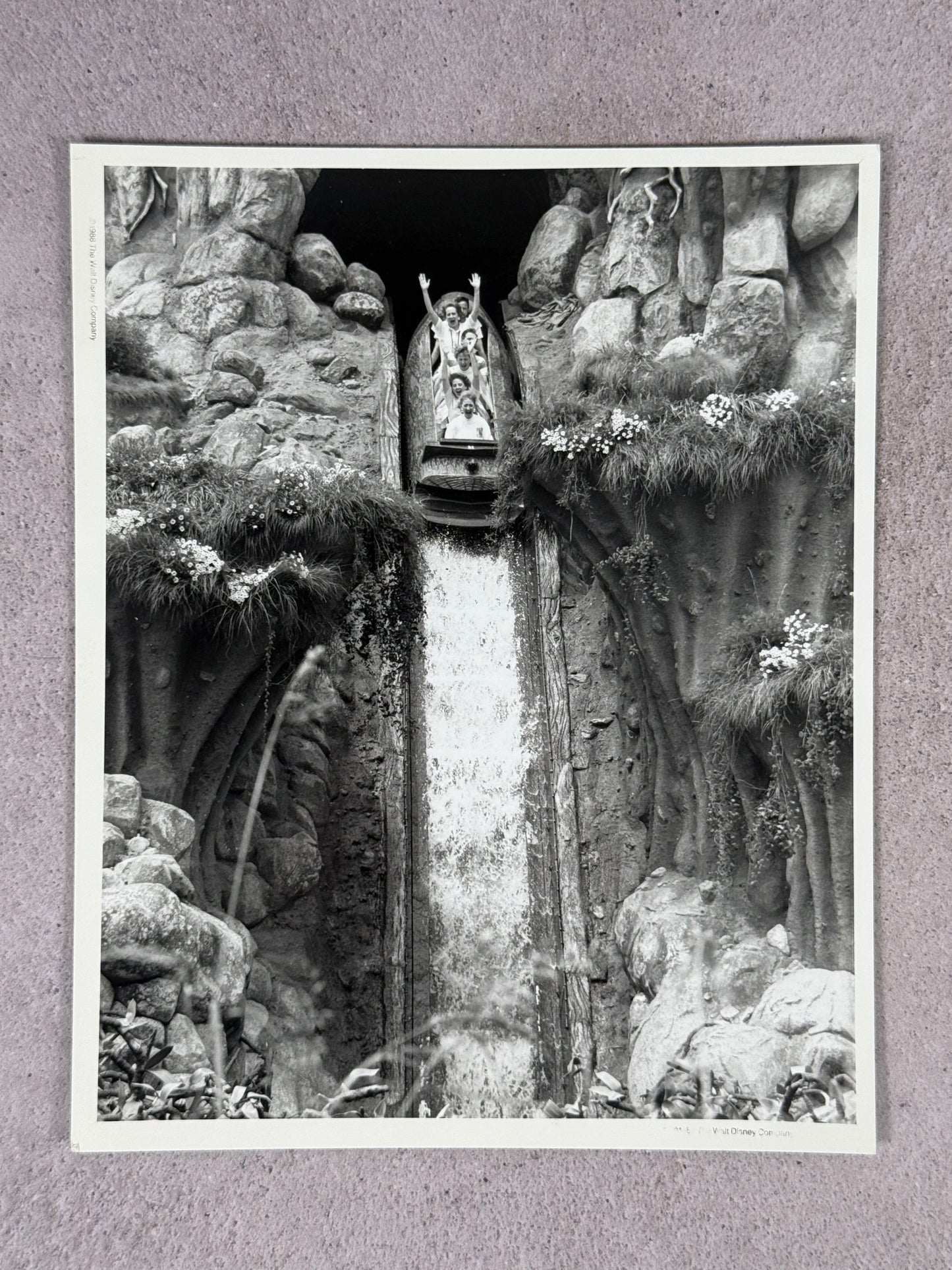 Disney Foto original para prensa Slpash Mountain 1988