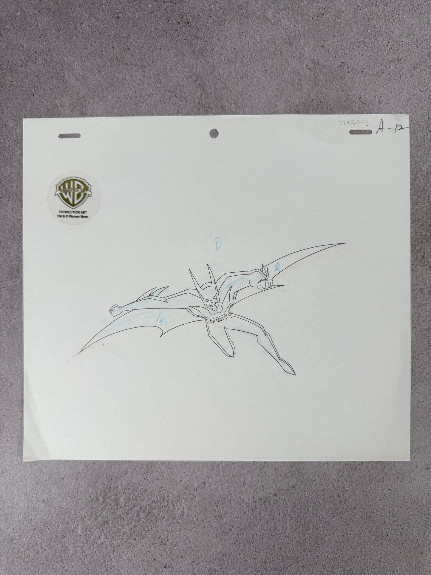 Arte original de producción de la serie animada Batman Beyond