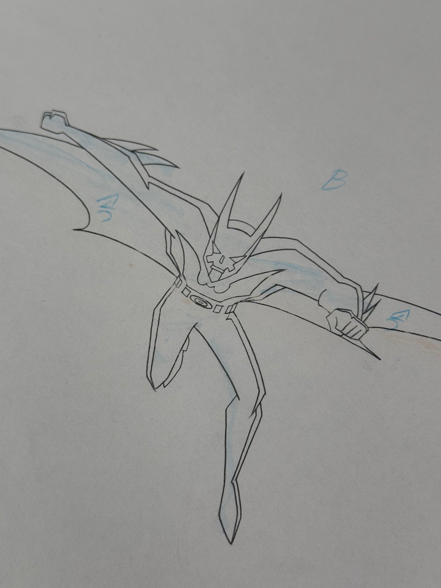 Arte original de producción de la serie animada Batman Beyond