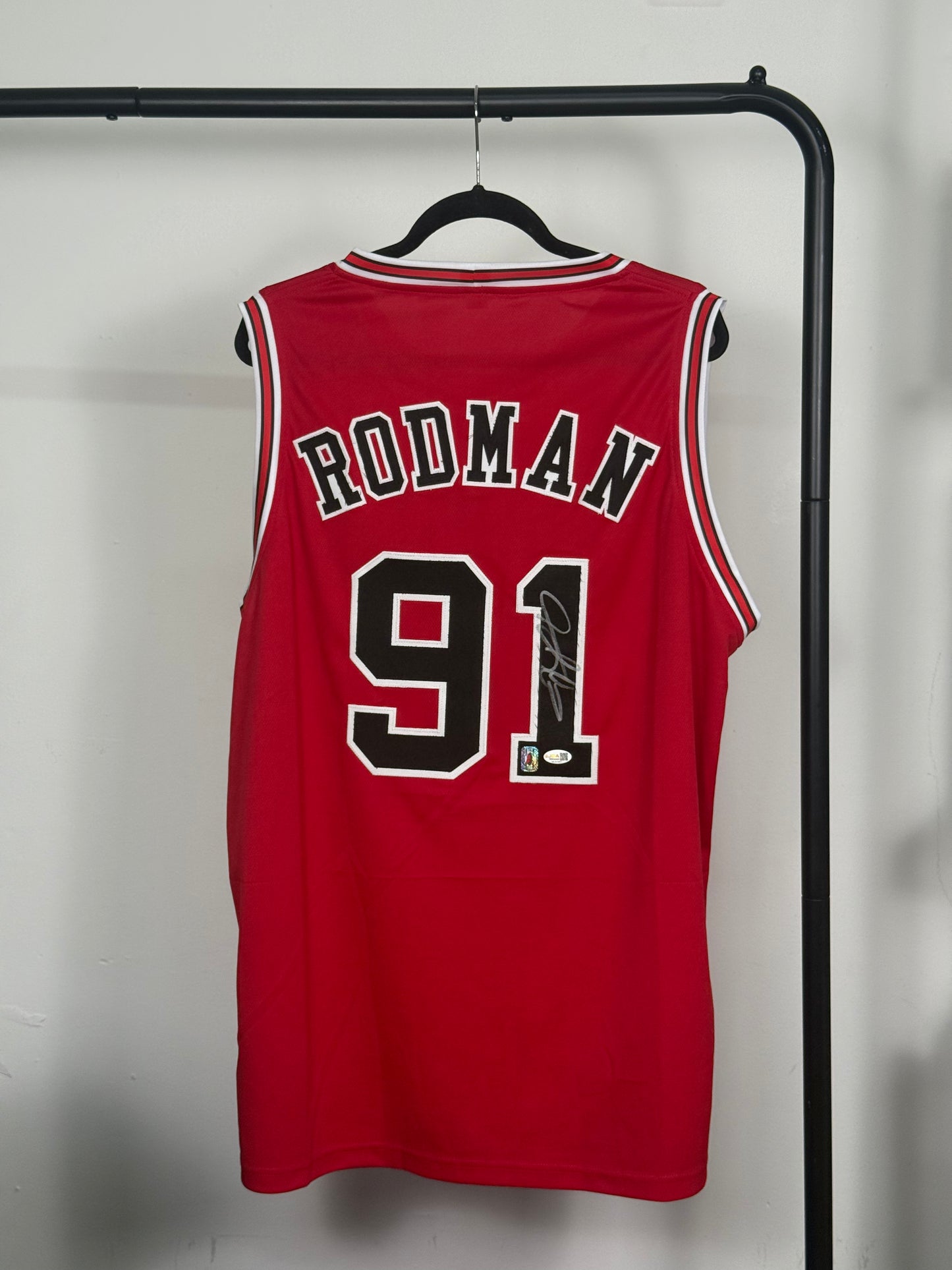 Jersey Chicago Bulls Custom firmado por Dennis Rodman (JSA)
