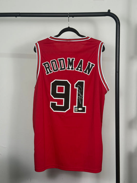 Jersey Chicago Bulls Custom firmado por Dennis Rodman (JSA)
