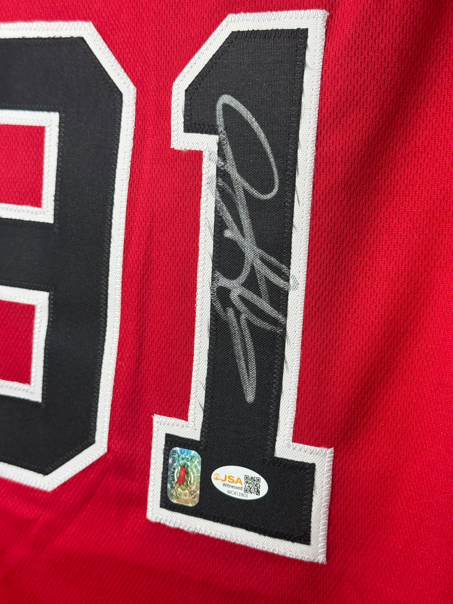 Jersey Chicago Bulls Custom firmado por Dennis Rodman (JSA)