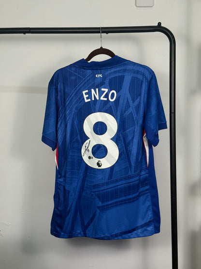 Jersey Chelsea Local firmado por el argentino campeón del mundo Enzo Fernández