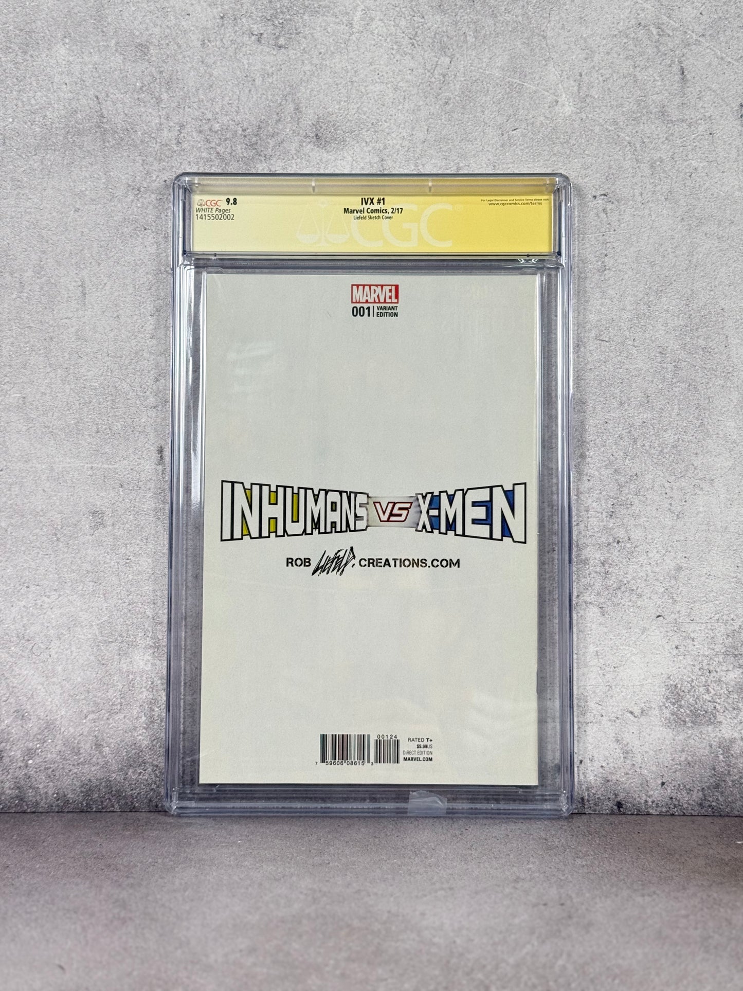 Comic IVX #1 CGC 9.8 Liefeld Variant firmado por Rob Liefeld