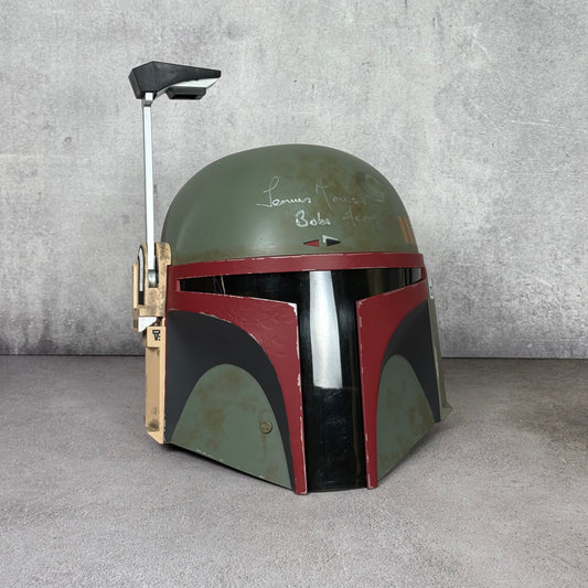 Casco Boba Fett firmado por Temuera Morrison