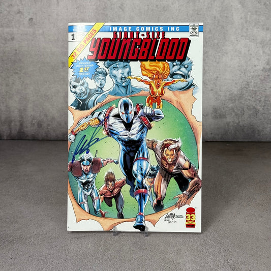 Comic Youngblood 1 firmado por Rob Liefeld