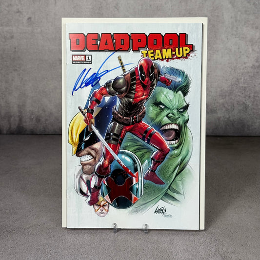 Comic Deadpool TeamUp 1 firmado por Rob Liefeld