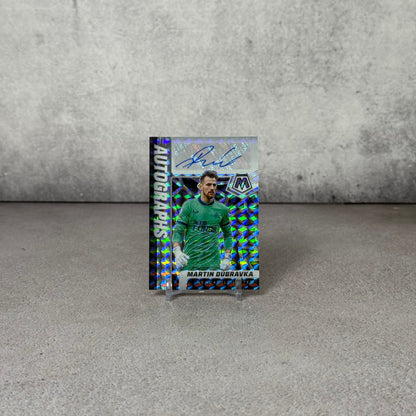Tarjeta Panini firmada por Martin Dubrak