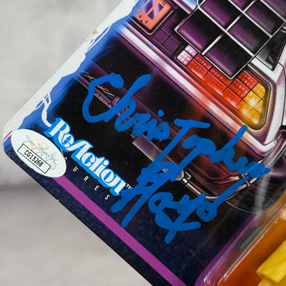 Figura Dr Emmett Brown firmada por Chistopher Lloyd