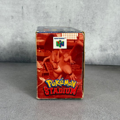 Pokemon Stadium N64 original completo en caja (Transfer Pack 2000) Blockbuster Exclusive