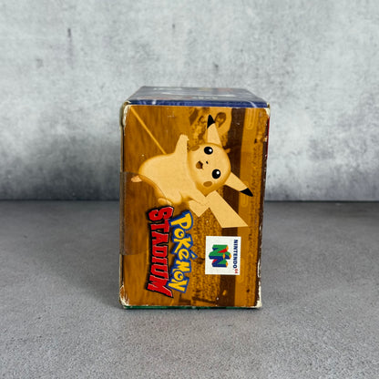 Pokemon Stadium N64 original completo en caja (Transfer Pack 2000) Blockbuster Exclusive