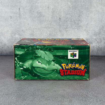 Pokemon Stadium N64 original completo en caja (Transfer Pack 2000) Blockbuster Exclusive