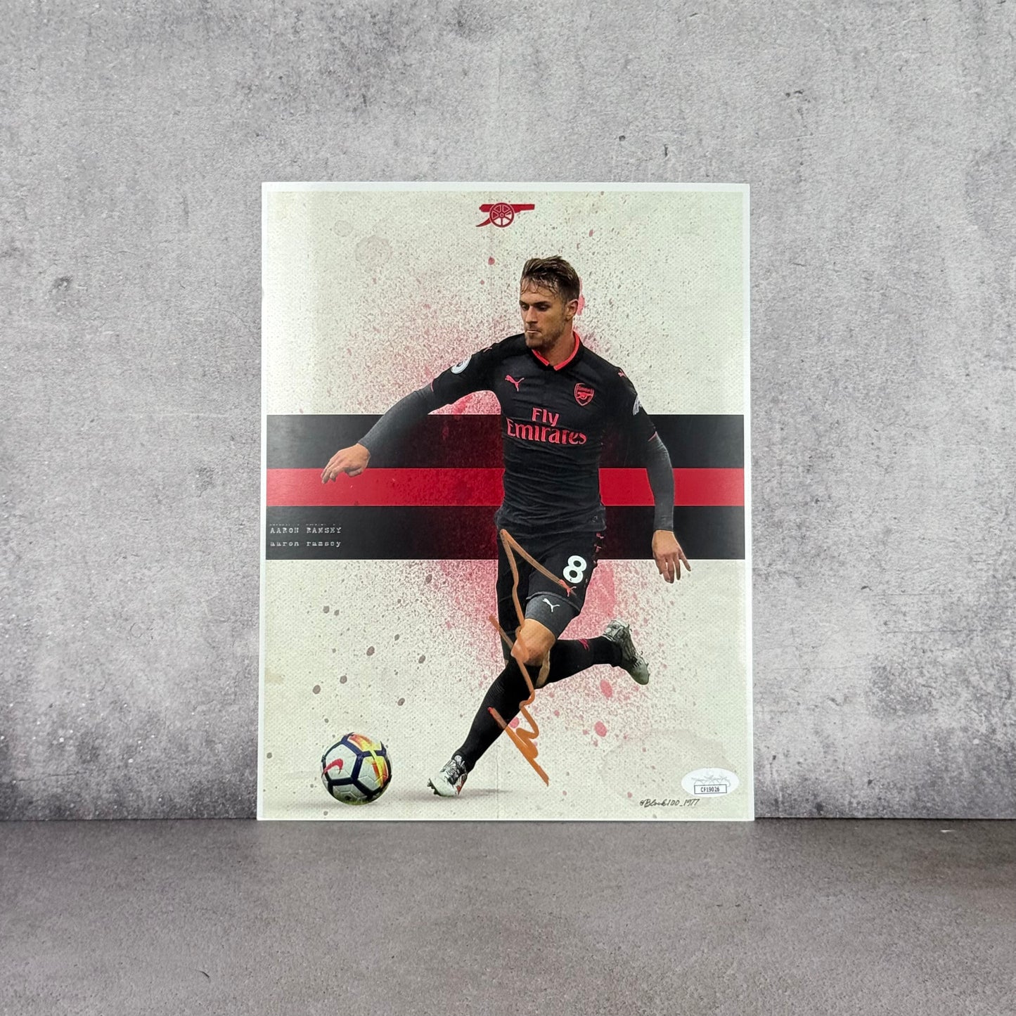Foto Arsenal firmada por Aaron Ramsey