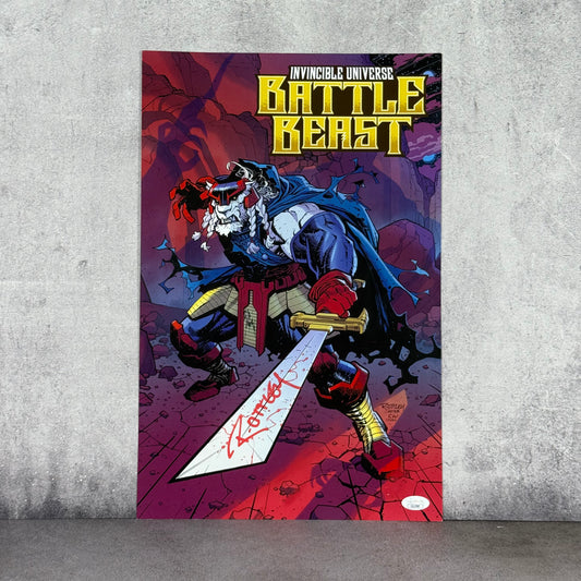 Print Invincible "Battle Beast" Bloody firmado por Ryan Ottley