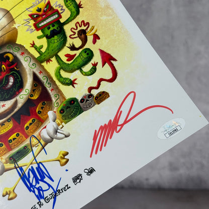 Print SDCC 2025 exclusivo firmado por Jorge Gutierrez y Humberto Ramos