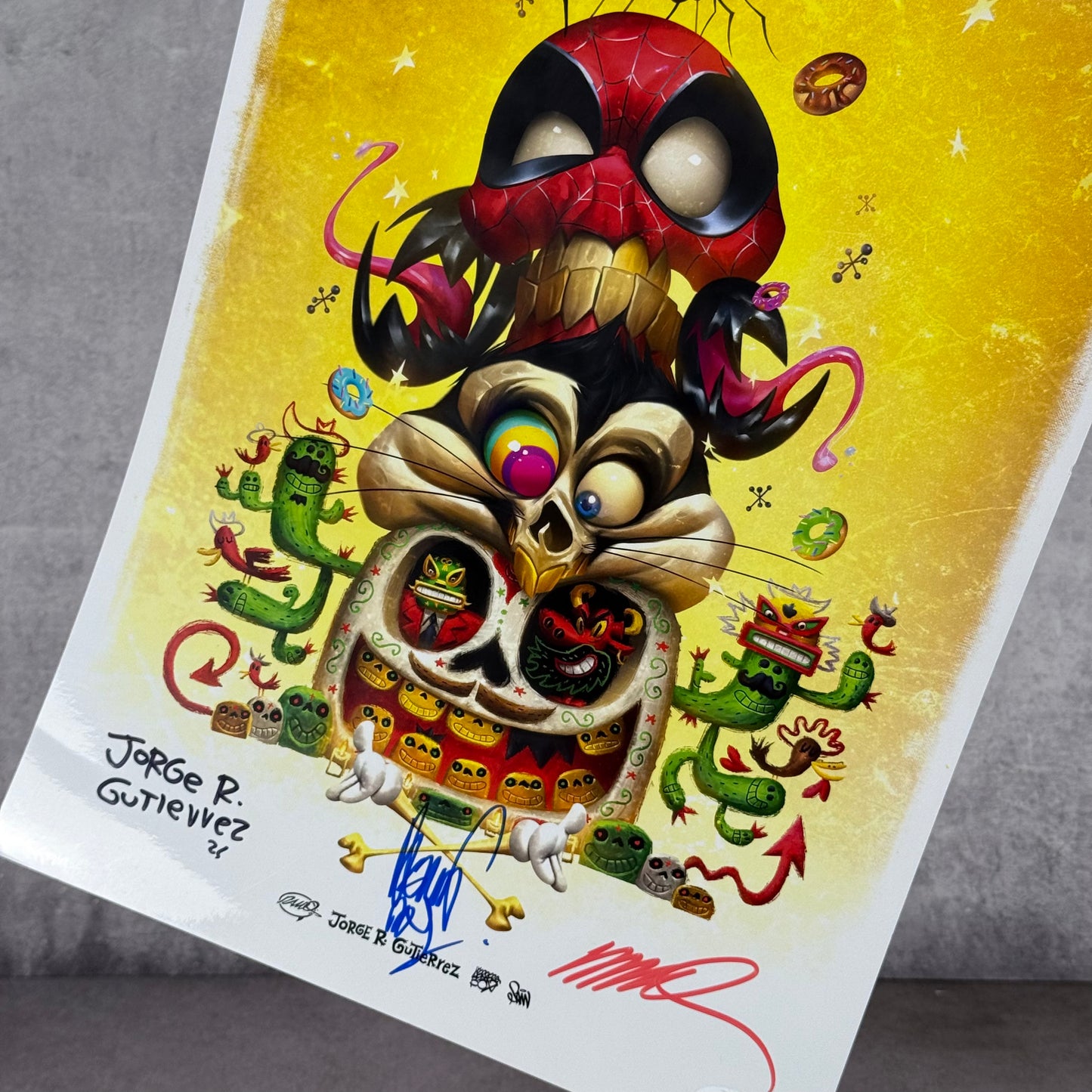 Print SDCC 2025 exclusivo firmado por Jorge Gutierrez y Humberto Ramos