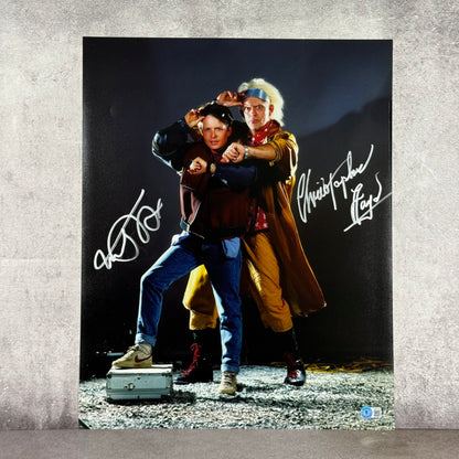 Poster Back 2 the Future firmado por Michael J fox & C LLoyd