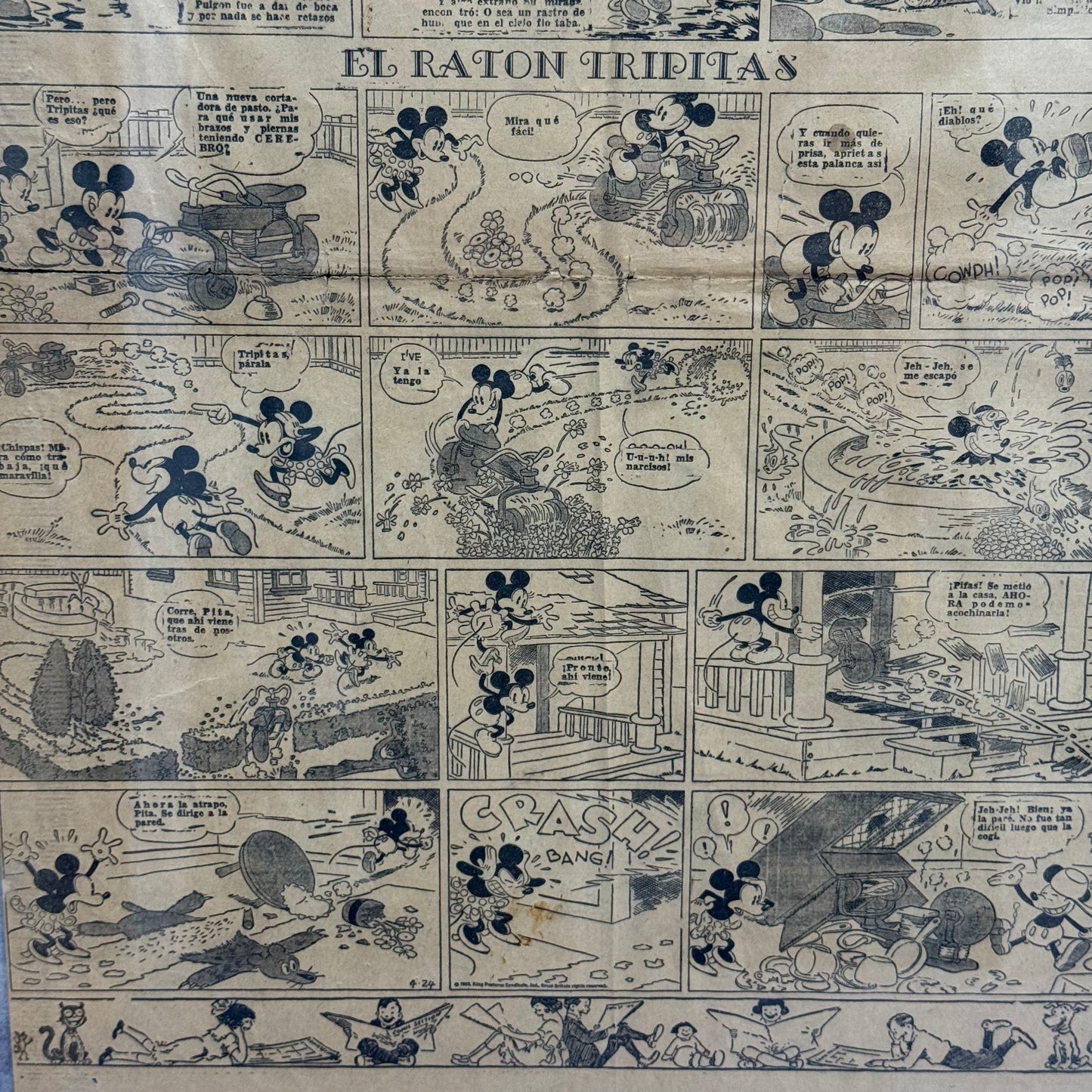 Periodico 1932 El Universal "El ratón tripitas"