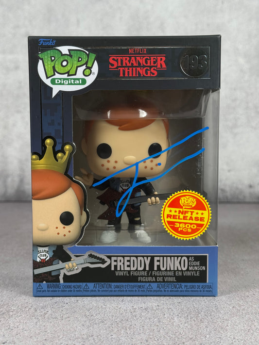 Freddy Funko as Eddie Munson firmado por Joseph Quinn