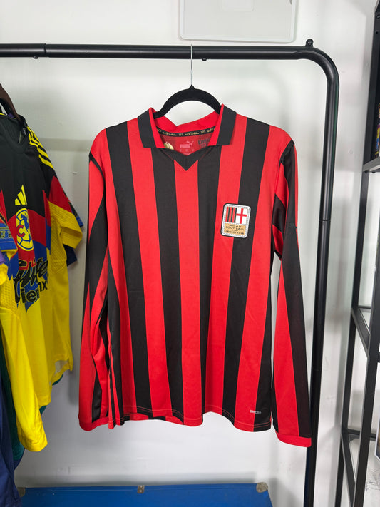 Jersey AC Milan 125º Aniversario firmado por Santiago Giménez | Certificado Match Worn Shirt (MWS)